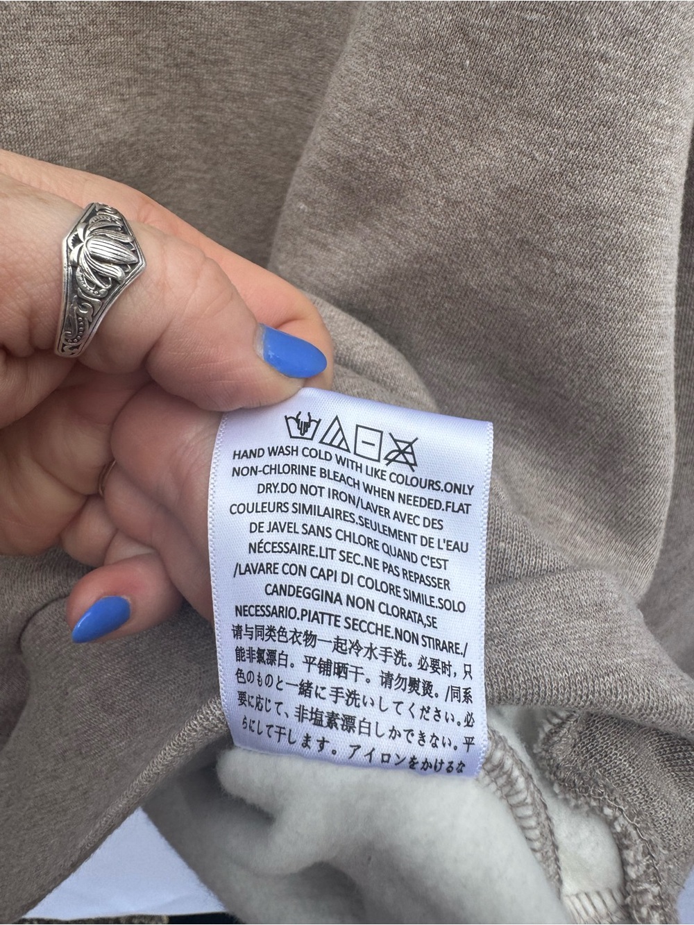 Fear of God ESSENTIALS Taupe Hoodie Pullover Size S - Picture 15 of 16